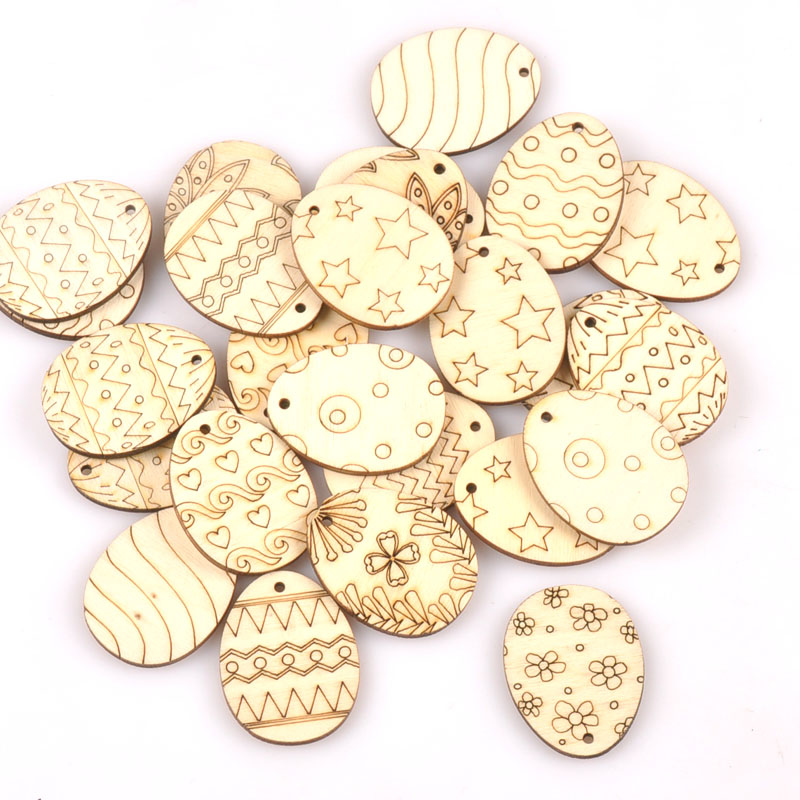 Craft Embellishment - 25 قطعة مختلطة عيد الفصح البيض