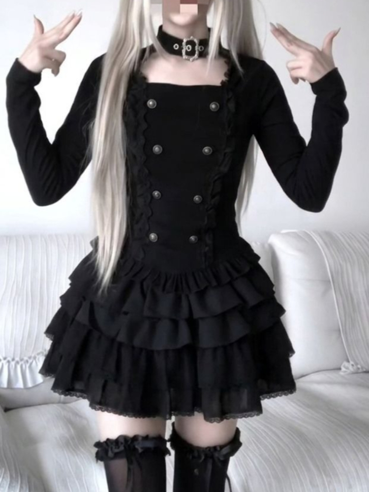 طقم من قطعتين بأسلوب القوط هار - مراجعة Elastic Lace Trim وسعره